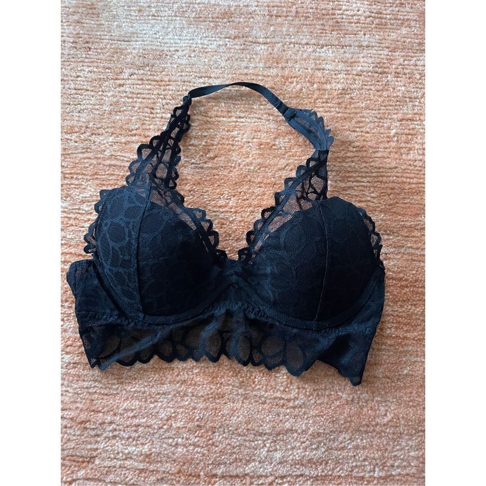 Black Halter Victoria Secret PINK Bralette